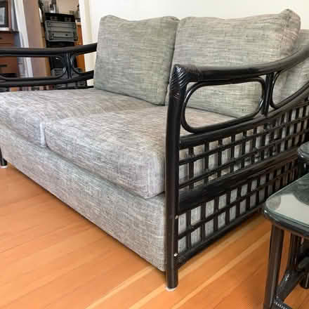Photo of free Rattan loveseat (West Seattle Admiral) #1