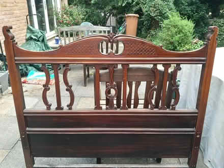 Photo of free Antique Double bed-frame (Welwyn AL6) #1