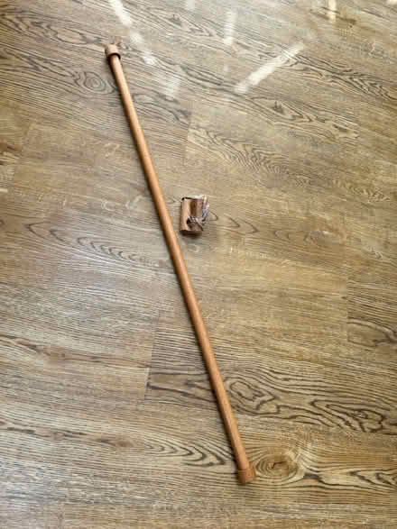 Photo of free Light oak curtain rail 120cm (Near Kew Gardens, Richmond) #1