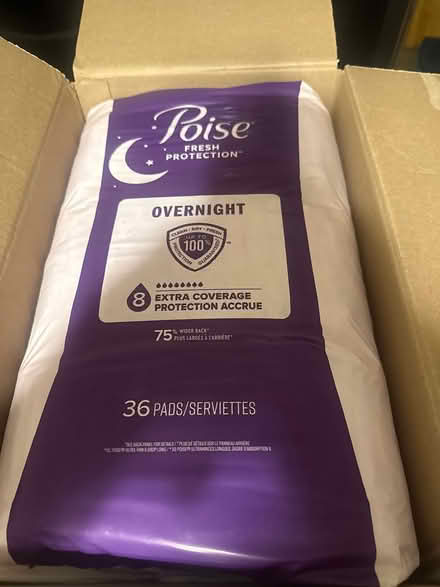 Photo of free Women’s overnight pads (East Cambridge across Rink) #1