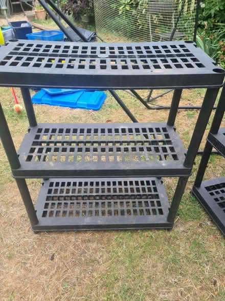 Photo of free 3 x black plastic storage units (hop SE23) #3