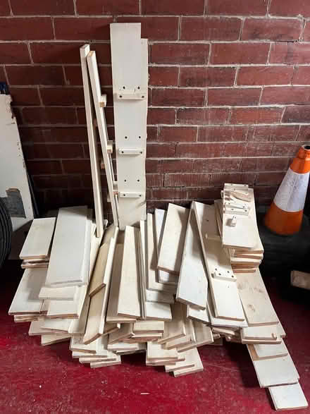 Photo of free Painted wood shelves (Withington M20) #1