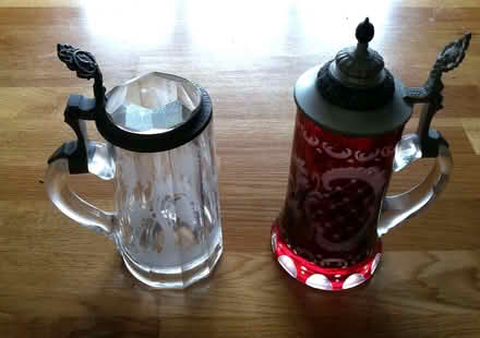 Photo of free German glass & pewter tankards (Bawdrip TA7) #1