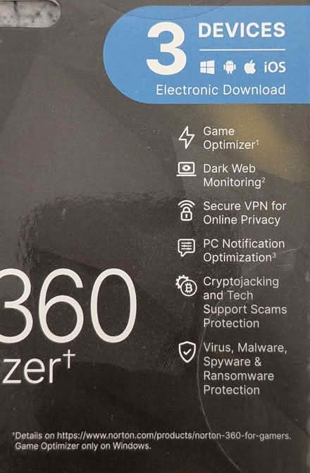 Photo of free Norton 360 security / anti-virus (Alverthorpe WF2) #2