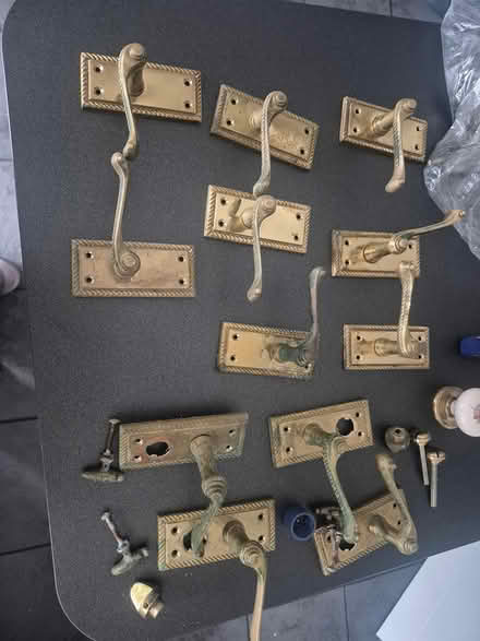 Photo of free Brass door handles knobs (LU2) #1