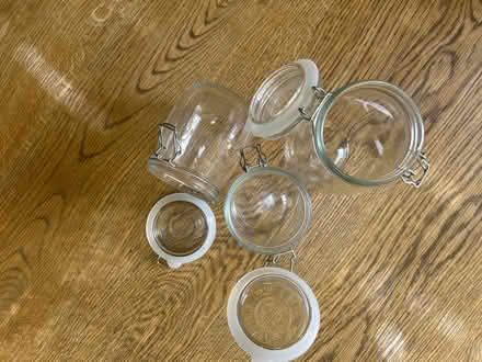 Photo of free 3 glass kilner style jars (Near Kew Gardens, Richmond) #1