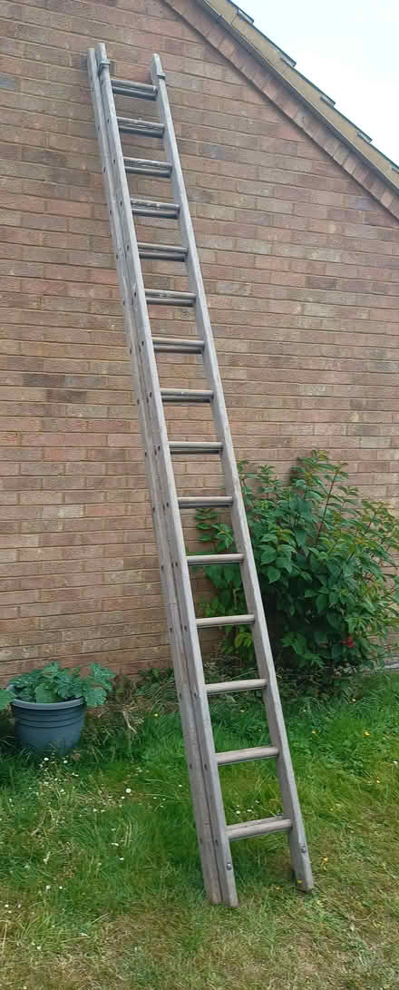 Photo of free Old Wooden Ladders (New Mill HP23) #2