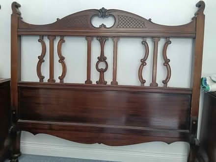 Photo of free Antique Double bed-frame (Welwyn AL6) #2