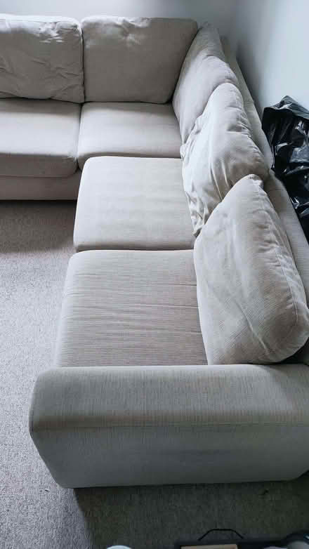 Photo of free Large L shaped sofa (Merton SW19) #1