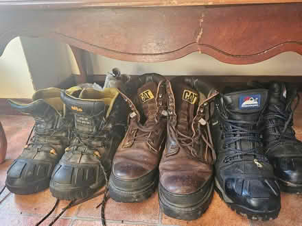 Photo of free 3 pairs of work boots size 9 (Hp135ss) #1