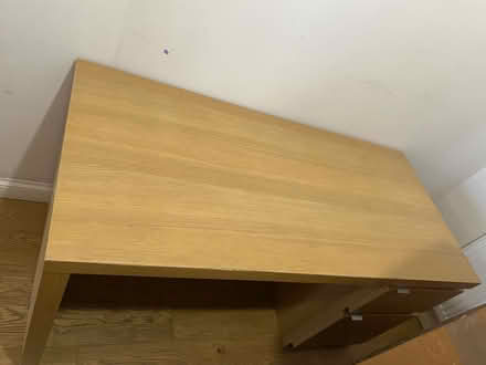 Photo of free Wooden IKEA Jonas desk (Hither Green SE13) #2