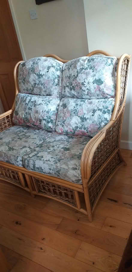 Photo of free 2 seater cane conservatory sofa (Petersfield, GU32) #2