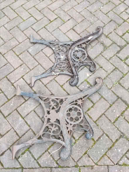 Photo of free Garden bench ends, cast iron. (Southmead BS7) #2