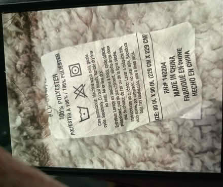 Photo of free Large soft throw (West End Woking) #2