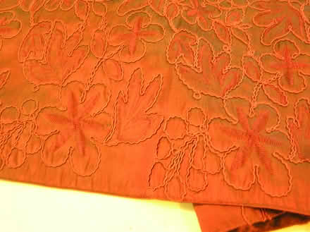 Photo of free Ruby red tasselled table runner (West Moors) #2