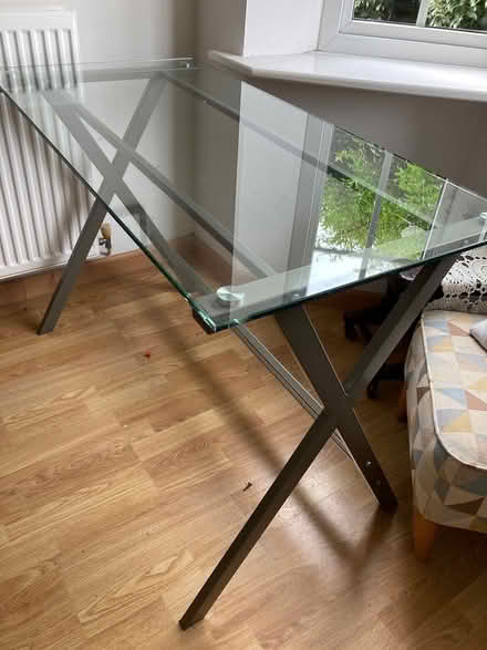 Photo of free Glass topped desk (West Bridgford NG2) #1