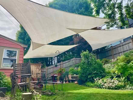 Photo of free 3 White Yard Sails (Dorchester) #1