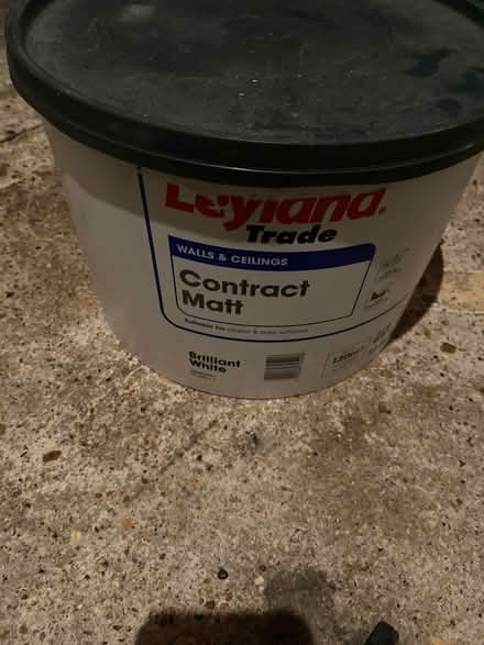 Photo of free 10 litres of brilliant white paint. Unopened (Forest Row RH18) #1