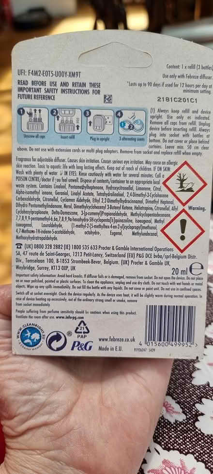 Photo of free Febreze refill (Ilford) #2