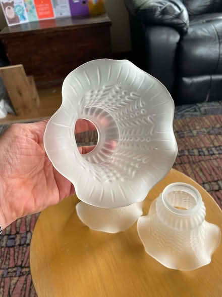 Photo of free 3 glass ceiling lights (AB14) #3