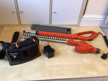 Photo of free Extendable Cordless hedge trimmer. (Battery is dead). (Kendal LA9) #1