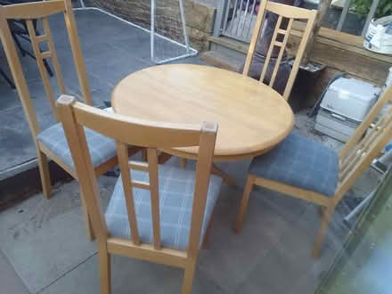 Photo of free Extendable table and 4 x chairs (Bolton, BL3) #1