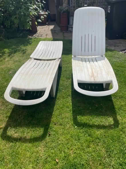 Photo of free 2 large Allibert sun loungers (CM2 6. Chelmer Village) #2