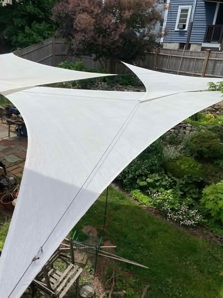 Photo of free 3 White Yard Sails (Dorchester) #2