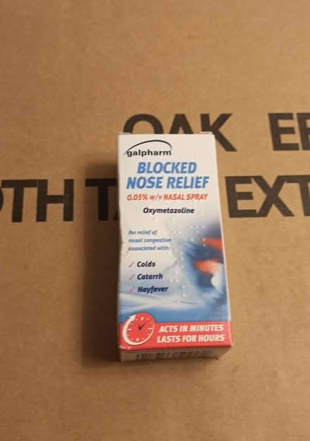 Photo of free Blocked Nose Relief Spray (Victoria SW1P) #1