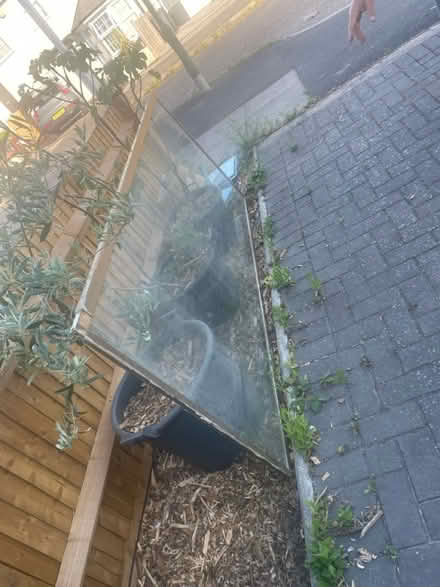 Photo of free Good condition brass shower door (SW20) #2