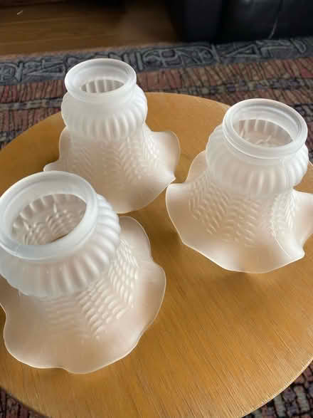 Photo of free 3 glass ceiling lights (AB14) #1