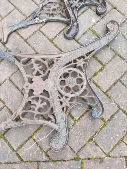Photo of free Garden bench ends, cast iron. (Southmead BS7) #1