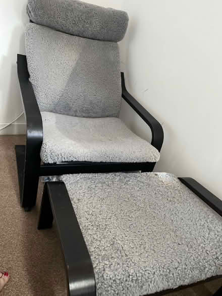 Photo of free Arm chair with footstool (Botley OX2) #1