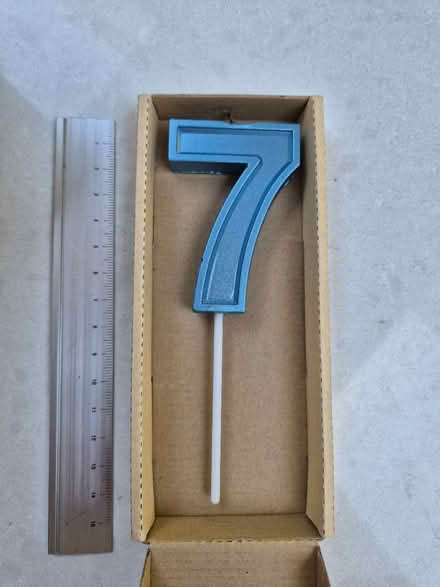 Photo of free Number 7 candle (Lewes BN7) #1
