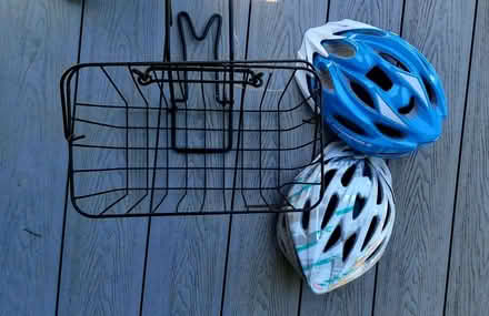 Photo of free Bicycle basket and 2 helmets (Birmingham B29) #1