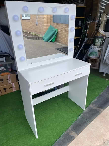 Photo of free Vanity dressing table white (Ockbrook DE72) #1