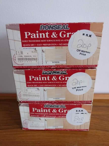 Photo of free Ronseal paint and grain unopened (Seaford BN25) #1