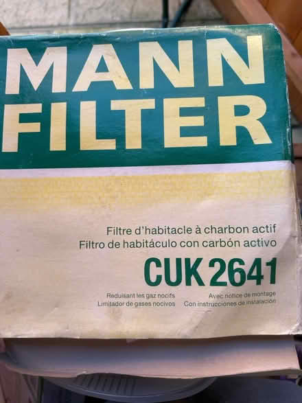 Photo of free Air filter (PO22 Bersted) #1