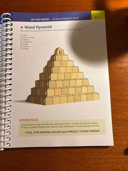 Photo of free Mind Stretchers puzzle book (Ossining) #3