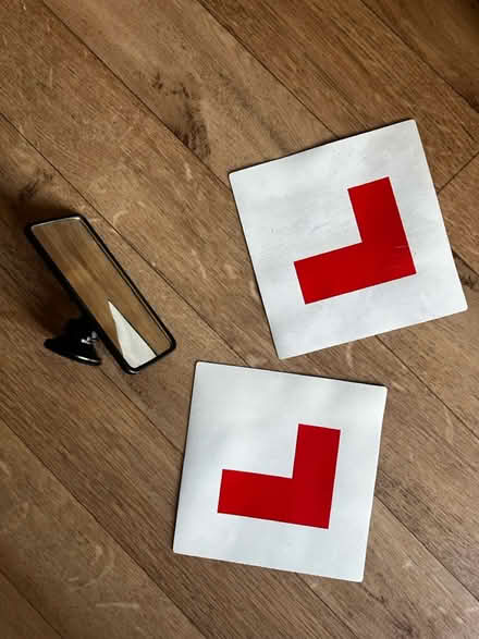 Photo of free โLโ driving plates + mirror (Tetbury) #1