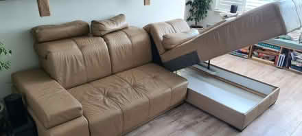 Photo of free Natural Leather L-shaped Sofa (BR2) #4
