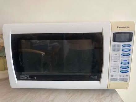 Photo of free Panasonic 900 W white microwave (Pooley Green TW20) #1