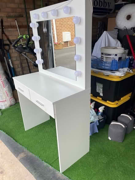 Photo of free Vanity dressing table white (Ockbrook DE72) #2