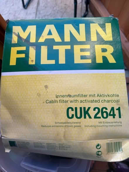 Photo of free Air filter (PO22 Bersted) #2