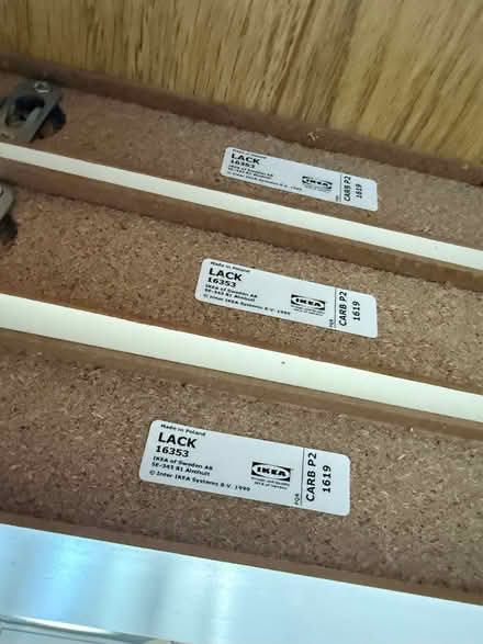 Photo of free 3 White corner shelves (Bedford) #2