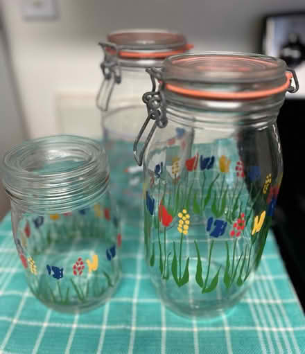 Photo of free 6 Misc. Glass containers… (San Mateo Knolls (El Camino)) #1