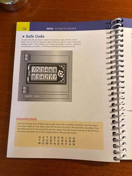 Photo of free Mind Stretchers puzzle book (Ossining) #2