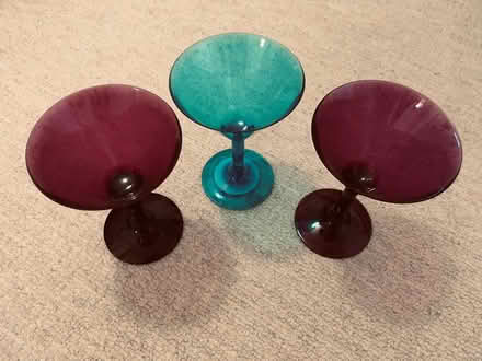 Photo of free Coloured plastic martini glasses (Probus) #1