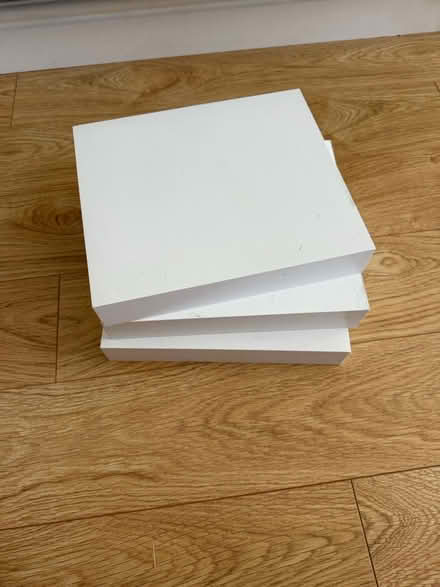 Photo of free 3 White corner shelves (Bedford) #1