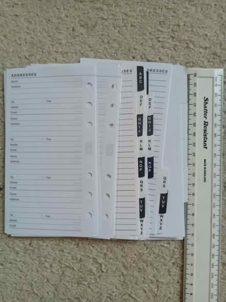 Photo of free Address pages for 'filofax ' or equivalent (Eastbourne BN21) #1